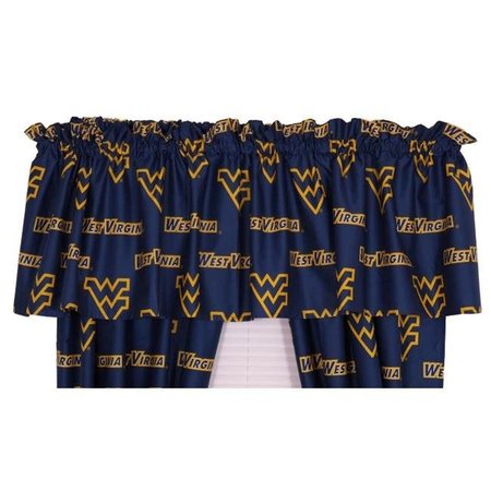 COLLEGE COVERS College Covers WVACVL West Virginia Printed Curtain Valance- 84 x 15 WVACVL